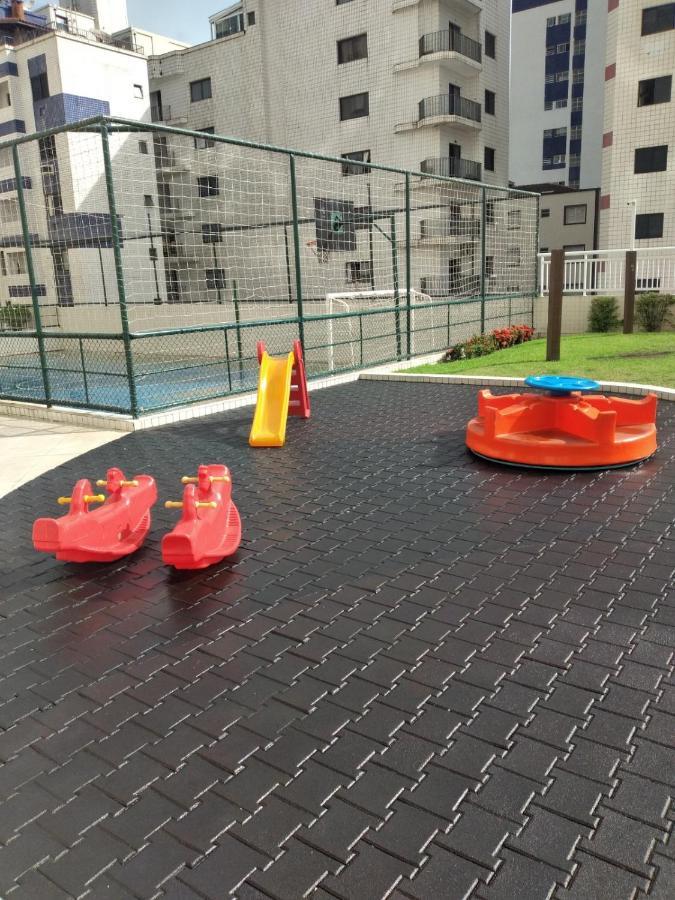 Lindo Apartamento Novo Praia Grande Ocian 50 Metros Da Praia Bagian luar foto