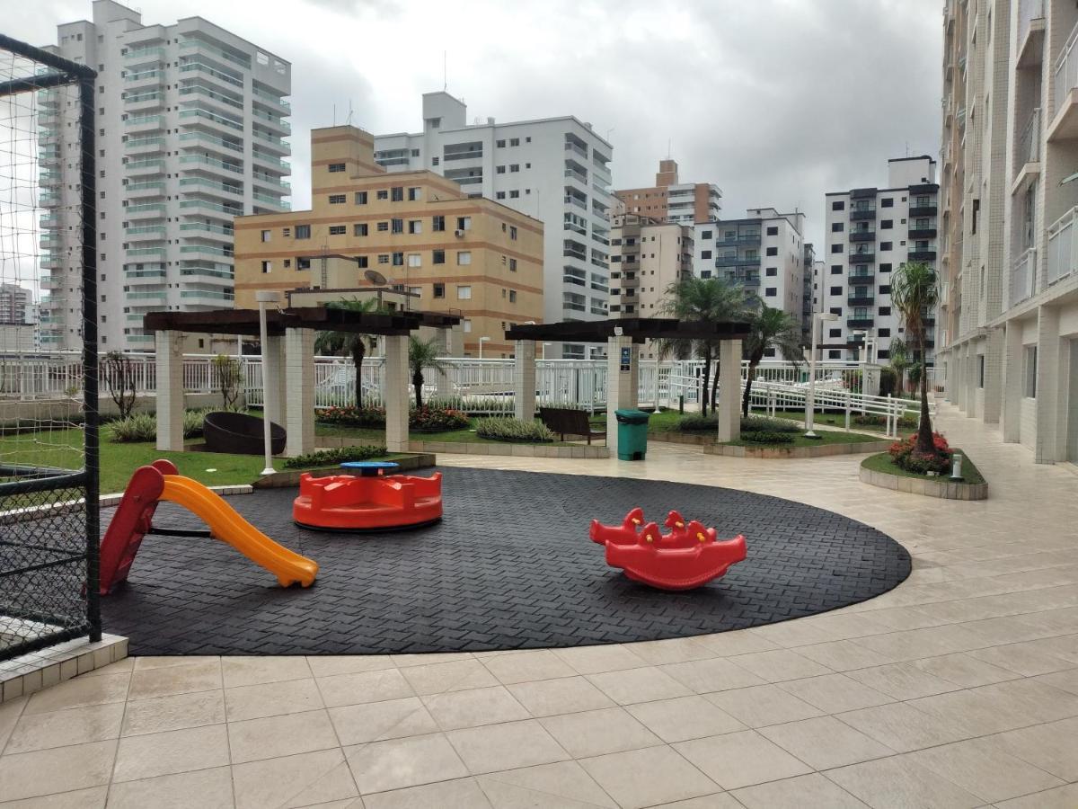 Lindo Apartamento Novo Praia Grande Ocian 50 Metros Da Praia Bagian luar foto